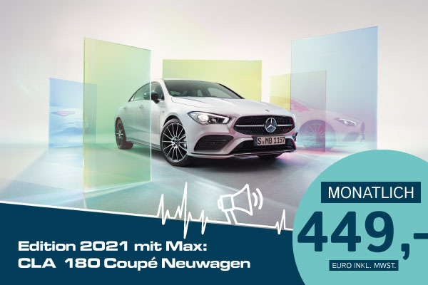 Leasing-CLA-Coupé Max Schultz Automobile Aktionen Black Week 2020 E-Klasse Coupé