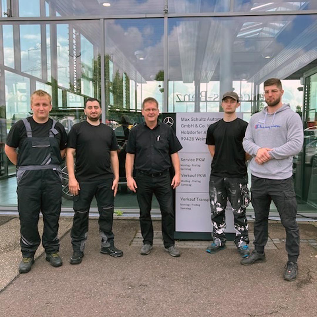 Unsere neuen Auszubildenden bei MAX am Standort Weimar.